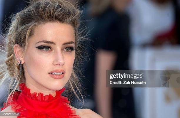 Amber Heard arriving at the European Premiere of Magic Mike XXL in Leicester Square, London.