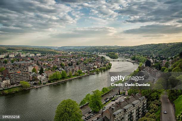 namur river meuse - liege stock pictures, royalty-free photos & images