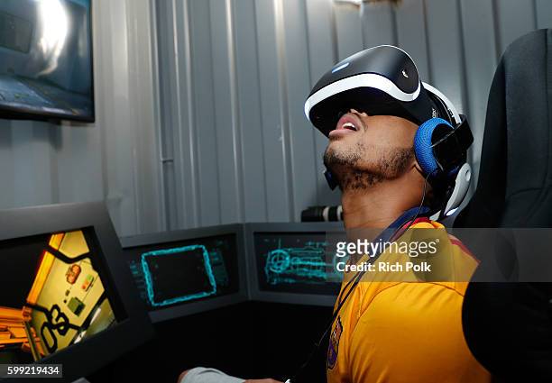 Player D'Angelo Russell attends The Ultimate Fan Experience, Call Of Duty XP 2016, presented by Activision, at The Forum on September 3, 2016 in...