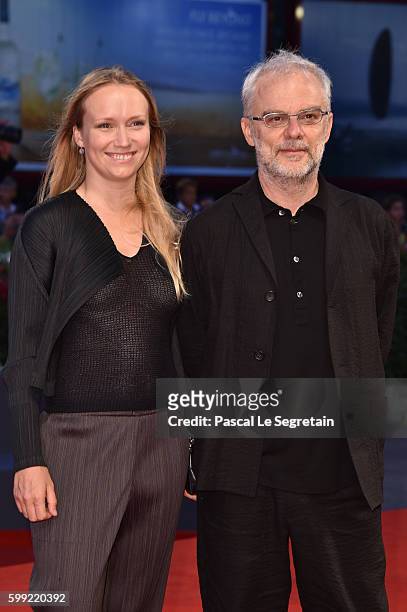 Daniele Luchetti and guest attend the Kineo Diamanti Award Ceremony during the 73rd Venice Film Festival on September 4, 2016 in Venice, Italy.