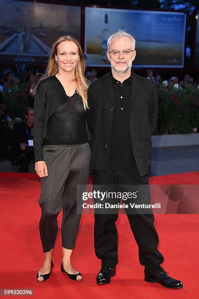 Daniele Luchetti and guest attend the Kineo Diamanti Award Ceremony during the 73rd Venice Film Festival on September 4, 2016 in Venice, Italy.