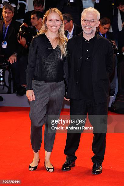 Daniele Luchetti and guest attend the Kineo Diamanti Award Ceremony during the 73rd Venice Film Festival on September 4, 2016 in Venice, Italy.