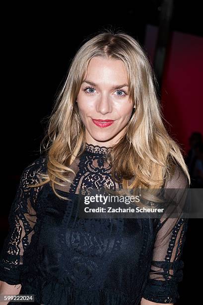 Julia Dietze attends the Zalando fashion show during the Bread & Butter by Zalando at arena Berlin on September 4, 2016 in Berlin, Germany.