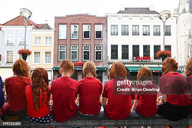 Redheads gather for "Redhead Days" on September 4, 2016 in Breda, Netherlands. The 11th annual festival welcomes over 1800 redheaded guests, their...