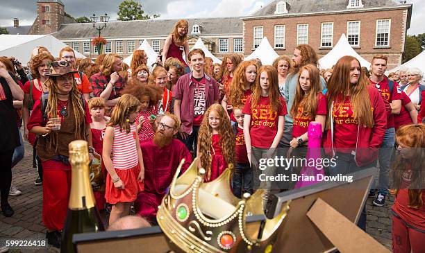 Redheads gather for "Redhead Days" on September 4, 2016 in Breda, Netherlands. The 11th annual festival welcomes over 1800 redheaded guests, their...