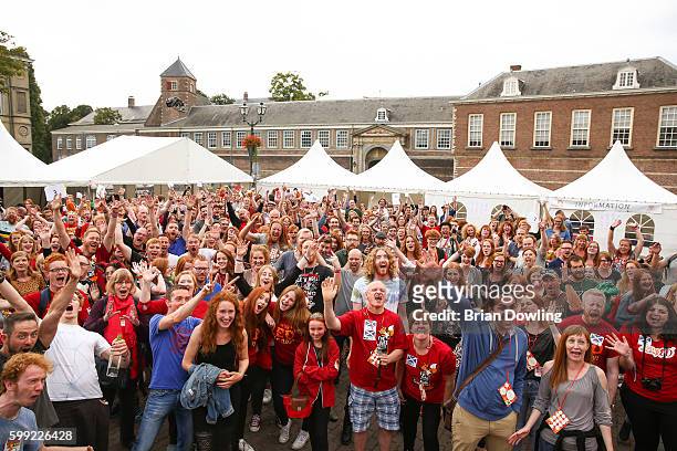 Redhead guests attend "Redhead Days" on September 4, 2016 in Breda, Netherlands. The 11th annual festival welcomes over 1800 redheaded guests, their...