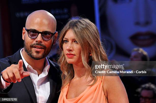 Marco D'Amore and Daniela Maiorana attend the Kineo Diamanti Award Ceremony during the 73rd Venice Film Festival at on September 4, 2016 in Venice,...