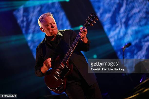 Bernard Sumner of New Order performs at Electric Picnic Festival at Stradbally Hall Estate on September 4, 2016 in Laois, Ireland.