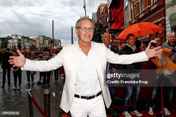 German moderator Reinhold Beckmann attends the 'Nacht der Legenden' at Schmidts Tivoli on September 04, 2016 in Hamburg, Germany.