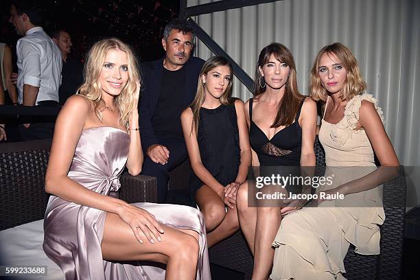 Elena Perminova, Paolo Genovese, Jennifer Flavin, Sistine Stallone and Candela Novembre attend the 'Per sempre' Screening and Party Hosted By Twin...