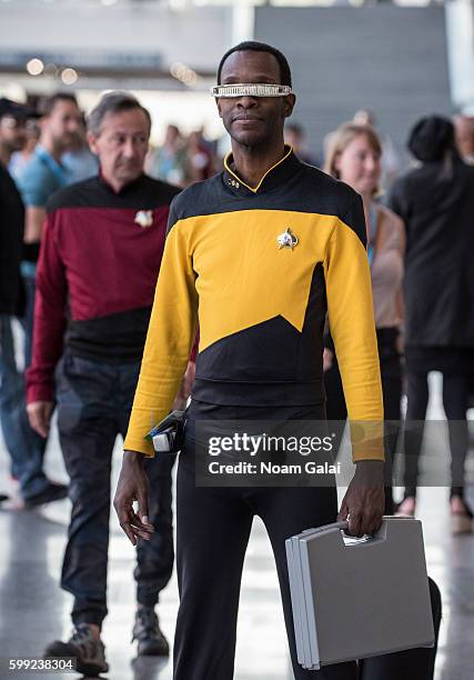 Star Trek fan is seen during 'Star Trek Mission: New York' at The Jacob K. Javits Convention Center on September 4, 2016 in New York City.