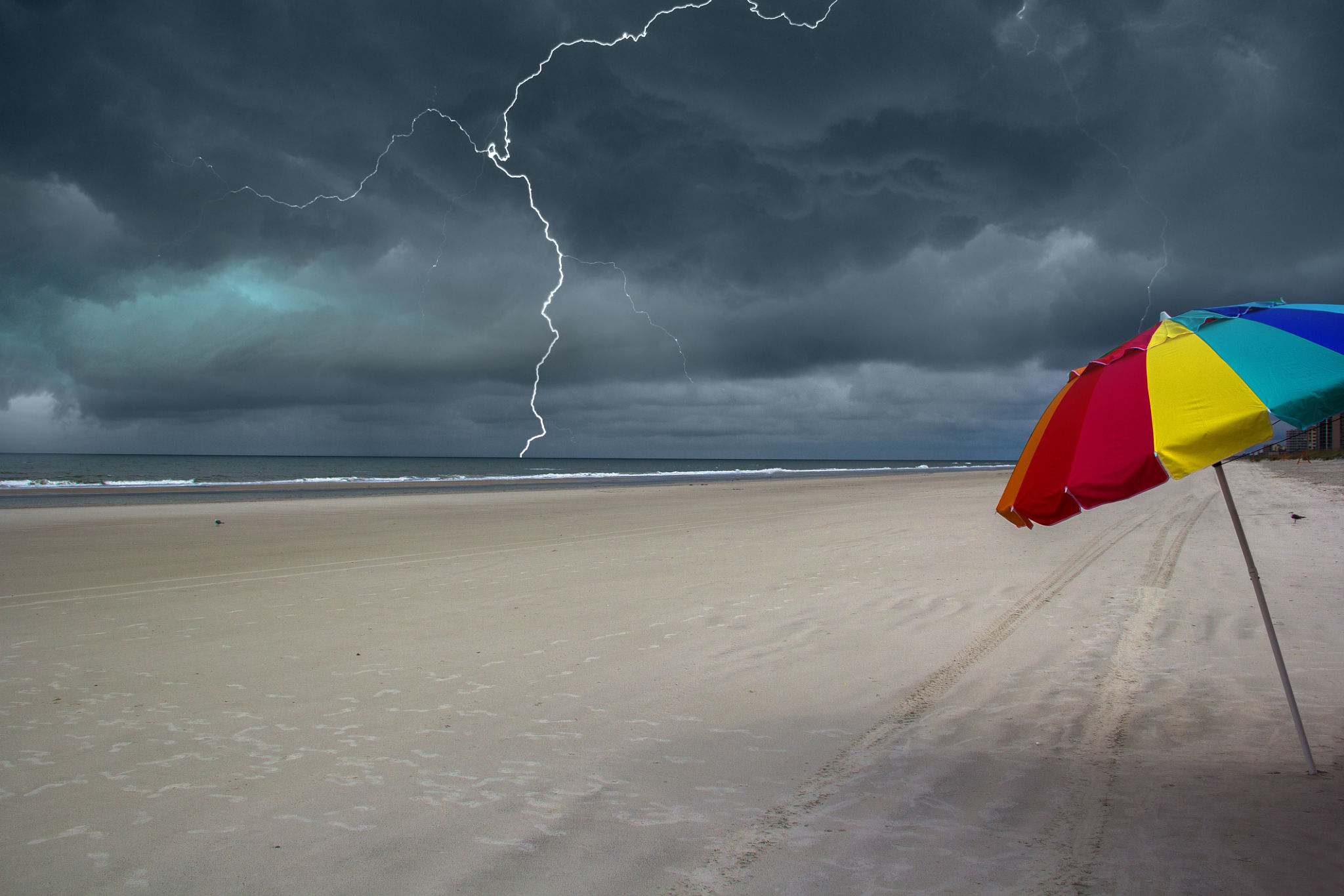 stormy beach