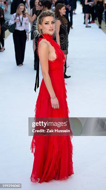 Amber Heard arriving at the European Premiere of Magic Mike XXL in Leicester Square, London.