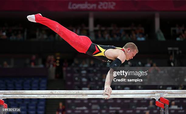 Fabian Hambüchen Hambuechen am Barren Olympische Sommerspiele 2012 London : Turnen Männer Qualifikation Olympic Games 2012 London : Gymnastics Men...