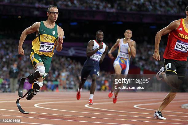 Meter semifinal 400 meter Oscar Pistorius RSA mit Fussprotese athletics Leichtathletik Olympische Sommerspiele in London 2012 Olympia olympic summer...