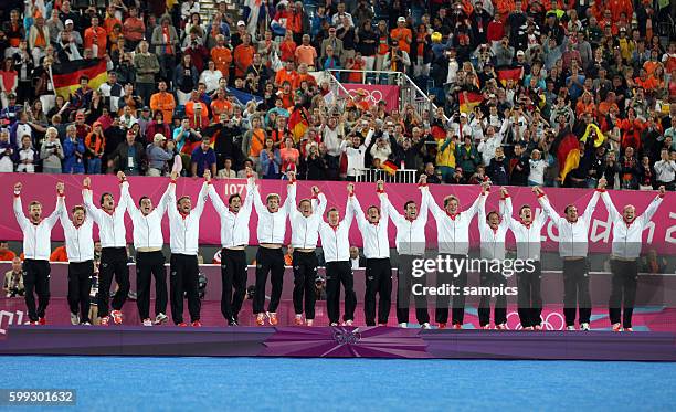 Olympische Sommerspiele 2012 London : Hockey Männer Finale Deutschland 1 Riverbank Arena Olympic Summer Games 2012 London : Hockey men Gold medal...