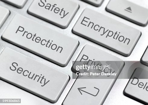 Encryption Button On Keyboard High-Res Stock Photo - Getty Images