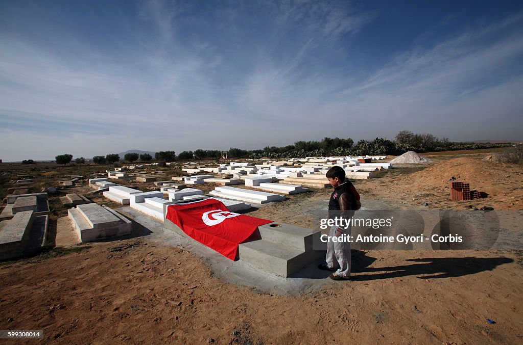 Tunisia - Politics - Grave of Mohamed Bouazizi