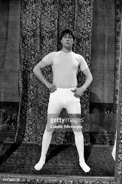 Stone, 5' 9" John Noakes today discovered how to become Henry VIII's double for the 'Blue Peter' programmes to be seen on Thursday. John is much...