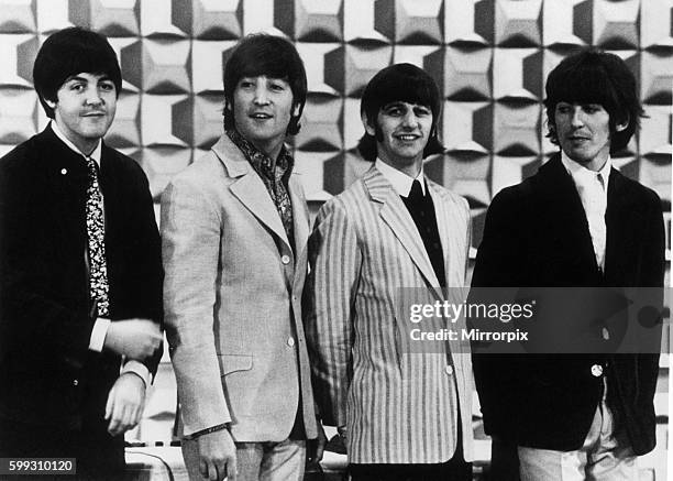 The Beatles at a Tokyo press conference. June 1966.