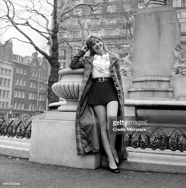 Since the play opened on 16th October this part has been played by Judith Arthy. Jacki Piper photographed in London . December 1969 Z11933-002