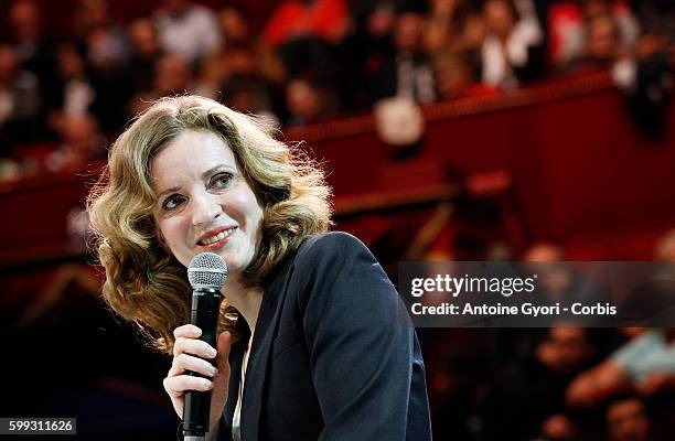 Nathalie Kosciusko-Morizet , conservative UMP political party candidate for the mayoral election in Paris, attends a campaign rally at the Cirque...