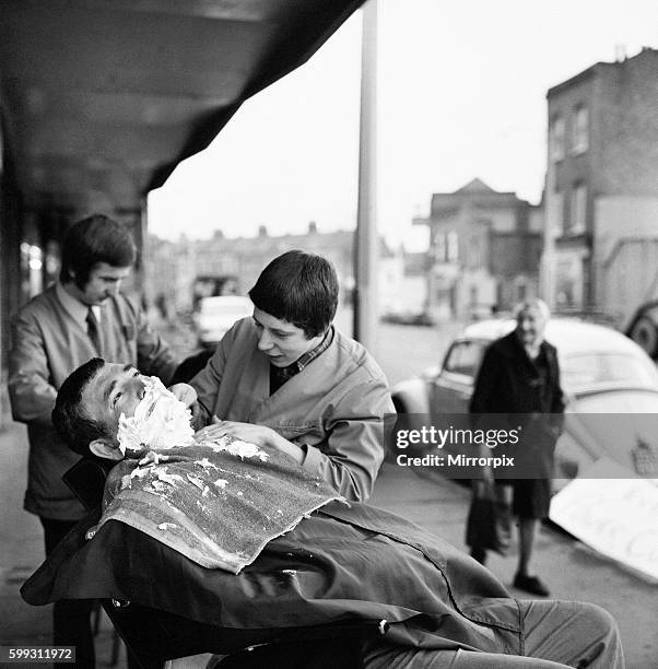 'He' is the name of a very plush gents hairdressers in the High Street, Plaistow, E.13. With teak formica tops, knotty pine wood on the walls and...