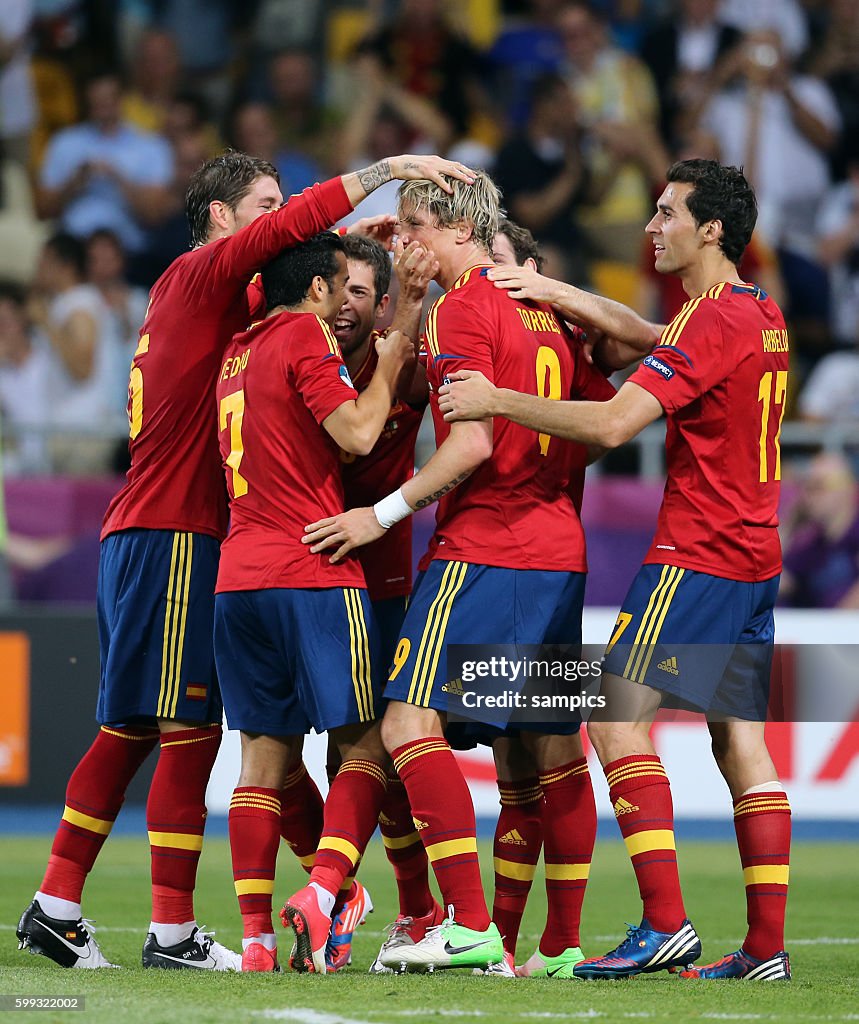 Fussball EURO 2012 Finale : Spanien - Italien