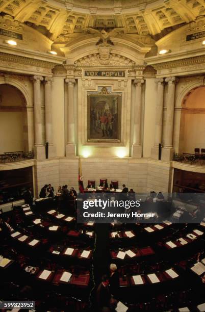 hall of congress in bogota, colombia - colombia fotografías e imágenes de stock