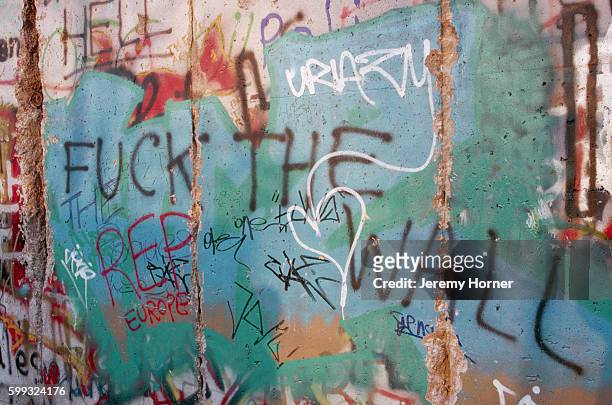 Graffiti along the Berlin Wall.