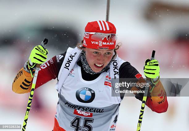 Laura Dahlmeier GER Biathlon Weltcup Hochfilzen Saison 2013 / 2014