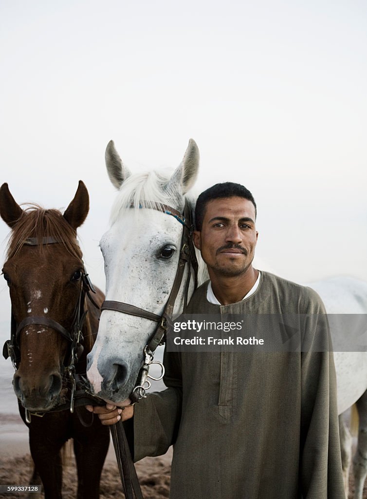 Man with Horses