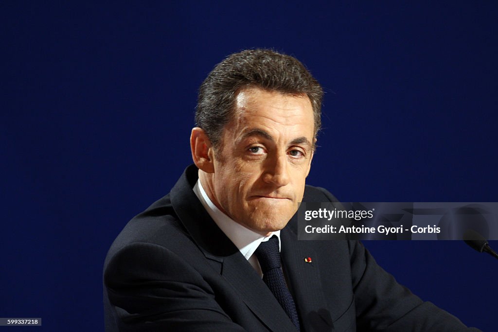 France - Politics - President Nicolas Sarkozy - Press Conference