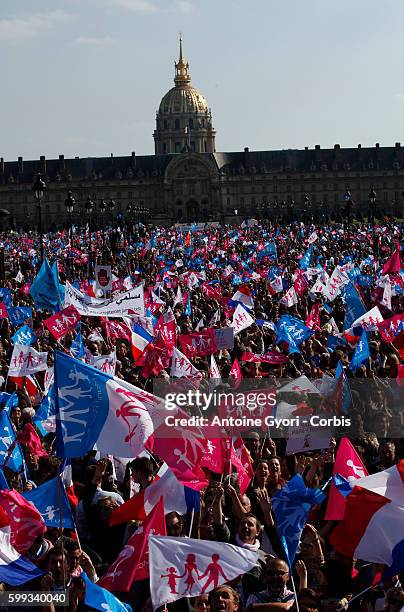 Thousands of people took to the streets of Paris on Sunday in a final effort to stop France from approving a controversial bill legalising same-sex...