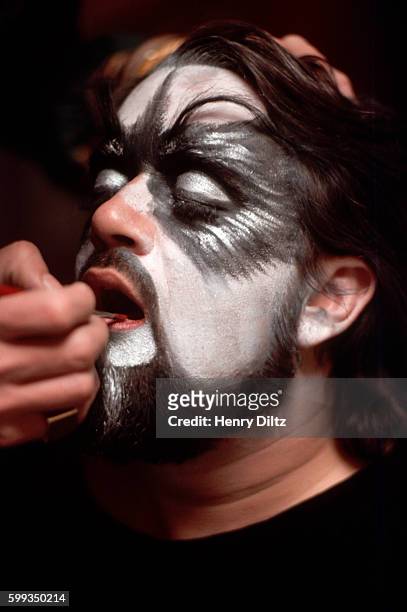 Wolfman Jack wears makeup and a costume like the band Kiss. One of the most famous DJs of rock and roll, Wolfman Jack was featured in the movie...