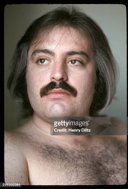 Portrait of Howard Kaylan, founding member of the 1960s folk-rock band, The Turtles, after they became popular for their number 1 hit "Happy...