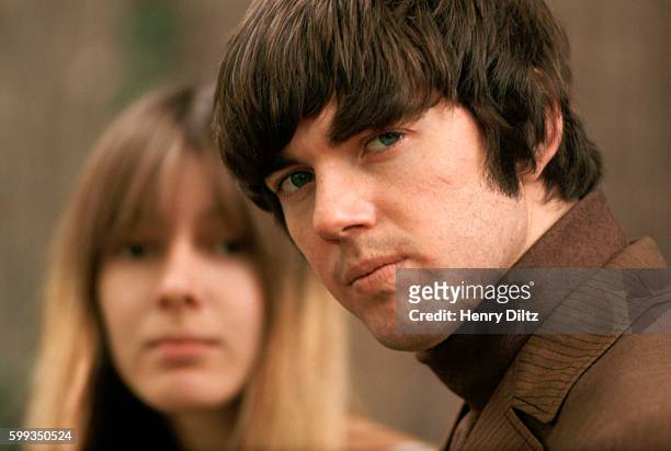 Portrait of Jimmy Webb with his friend Kathy James. He later became known for a number of hit songs such as "Up, Up, and Away, " ; "MacArthur Park,"...
