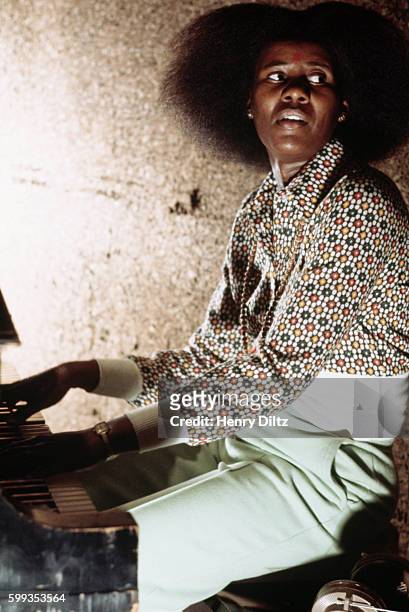 Alice Coltrane Playing Piano