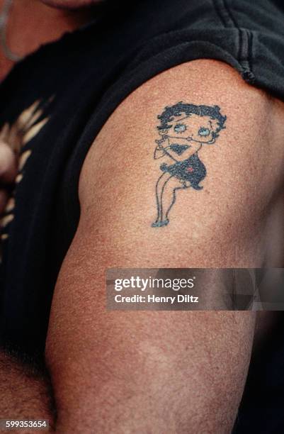 Drummer Dallas Taylor of Crosby, Stills, and Nash has a tattoo of Betty Boop on his shoulder.