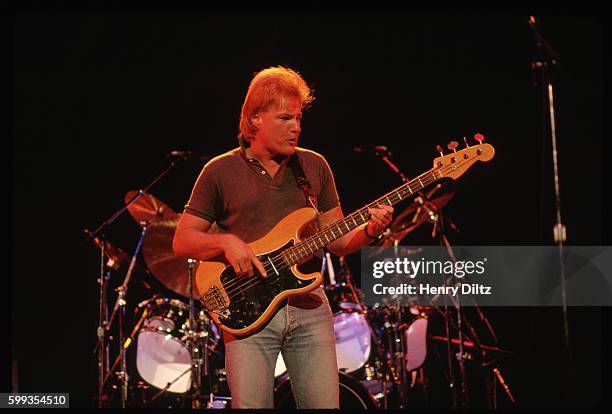 The bass guitarist for the rock band Iron Butterfly performs at the Atlantic Records 40th Anniversary Party in Madison Square Gardens.