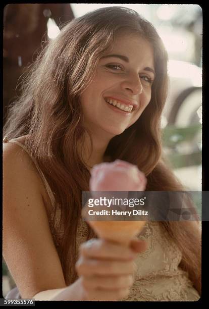 Woman Holding an Ice Cream Cone