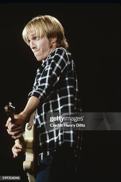 Tom Petty of Tom Petty and the Heartbreakers performs at the Great Western Forum in Los Angeles.