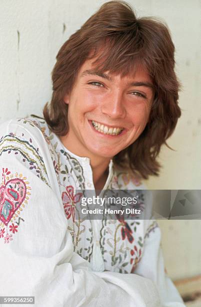 Singer and actor David Cassidy from the television show The Partridge Family, on vacation in Hawaii.