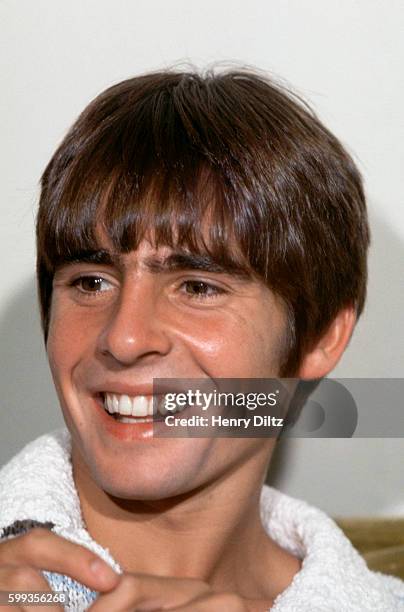 Davy Jones of The Monkees smiles.