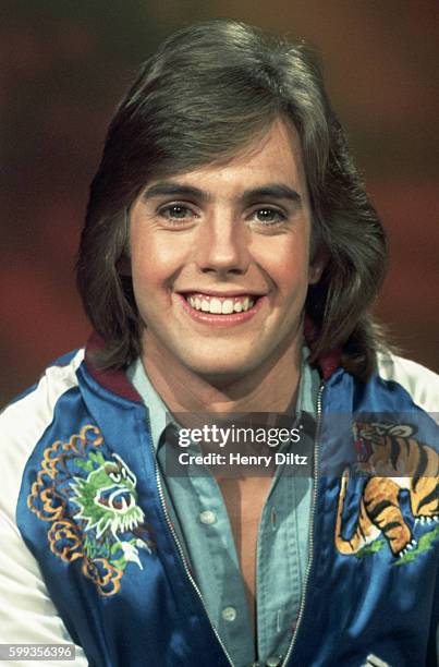Singer and television actor Shaun Cassidy tapes a commercial for the National Foundation March of Dimes.