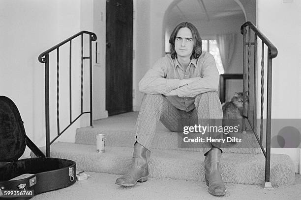 Musician James Taylor at Home