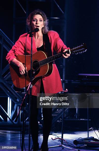 Folk musician Judy Collins performs on Graham Nash's music show, Inside Track.