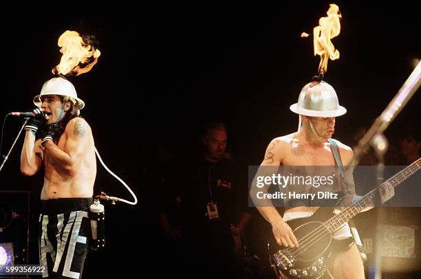 Red Hot Chili Peppers with Flaming Hats