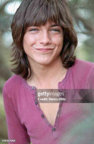 Portrait of David Cassidy, actor on the television show The Partridge Family, on vacation in Hawaii.