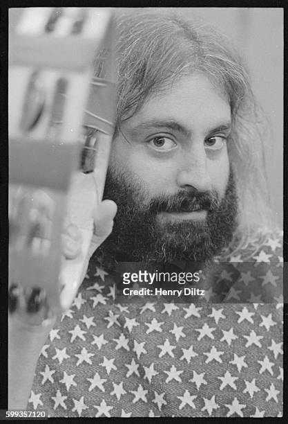 Portrait of Howard Kaylan, singer with the Turtles and Frank Zappa and the Mothers.